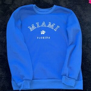 Cute blue crewneck